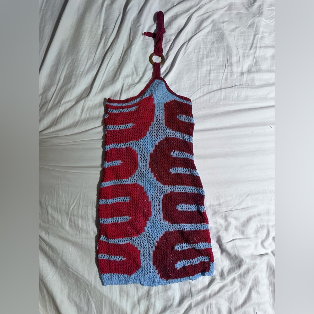 Boohoo crochet dress